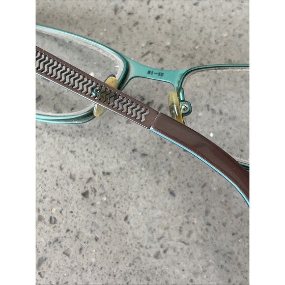 Converse Ripper Eyeglasses Frames ONLY 51-16-135 Brown/Teal full rim rectangle - Picture 12 of 16